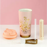 Lily Pink Stainless Steel premium Insulated Detox Infuser Bottle with Tea and Fruit Infuser attachment, 520ml