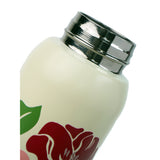 Maroon Floral Flask Water Bottle, 600ml