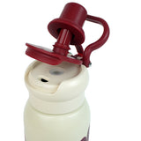 Maroon Floral Flask Water Bottle, 600ml