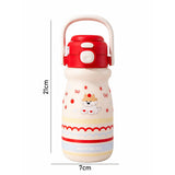 Red Lid, Happiness  series, Stainless Steel Water Bottle for kids, 520ml