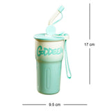 Mint Ombre Shaded Stainless Steel Tumbler Water Bottle, 550ml