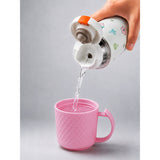 Pink Checks Cup Lid Design, Sleek Stainless Steel Thermos & Water Bottle for Kids, 350ml