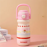 Pink Lid, Happiness  series, Stainless Steel Water Bottle for kids, 520ml