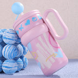 Pink Pastel XOXO series, Stainless Steel Tumbler and Water Bottle for Kids & Adults, 540ml