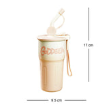 Pink Ombre Shaded Stainless Steel Tumbler Water Bottle, 550ml