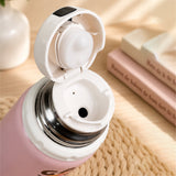 Pink White Game Design, Stainless Steel Thermos & Water Bottle for Kids, 600ml