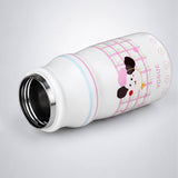 Puppy Checks, sleek Stainless Steel Water Bottle with Infuser attachment for Kids, 400ml