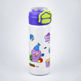 Purple Lid, Fruit Buddy Series, Stainless Steel Water Bottle for Kids, 700ml
