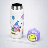 Purple Lid, Fruit Buddy Series, Stainless Steel Water Bottle for Kids, 700ml