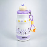Purple Stars, sleek Stainless Steel Water Bottle with Infuser attachment for Kids, 400ml
