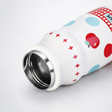 Red Apple, sleek Stainless Steel Water Bottle with Infuser attachment for Kids, 400ml