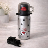 Silver Black Star Cuplid Series,  Stainless Steel Kids Water Bottle, 500ml