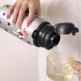 Silver Black Star Cuplid Series,  Stainless Steel Kids Water Bottle, 500ml
