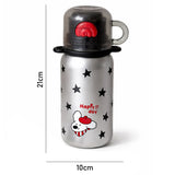Silver Black Star Cuplid Series,  Stainless Steel Kids Water Bottle, 500ml