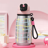 Silver Shiny, Big Lock series, Stainless Steel Water Bottle for kids, 720ml
