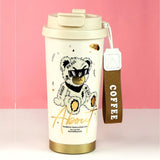 White Ted Stainless Steel premium Insulated Detox Infuser Bottle with Tea and Fruit Infuser attachment, 520ml