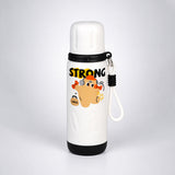 Strong Workout Design, Stainless Steel Thermos & Water Bottle for Kids, 600ml