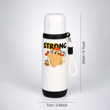 Strong Workout Design, Stainless Steel Thermos & Water Bottle for Kids, 600ml