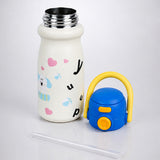 White Blue Puppy Design, Best Series, Stainless Steel Water Bottle for Kids, 500ml