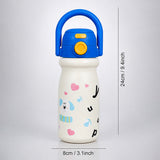 White Blue Puppy Design, Best Series, Stainless Steel Water Bottle for Kids, 500ml