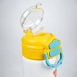 Yellow Lid, Snack Time Buddy Series, Stainless Steel Water Bottle for Kids, 700ml