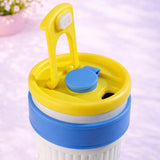 Yellow Lid, popcorn Cat, Twilight Tumbler  Series, Stainless Steel Tumbler and Water Bottle for Teens and Adults, 750 ml