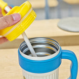 Yellow Lid, popcorn Cat, Twilight Tumbler  Series, Stainless Steel Tumbler and Water Bottle for Teens and Adults, 750 ml