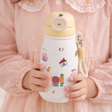 Yellow Cherry, Big Lock series, Stainless Steel Water Bottle for kids, 720ml