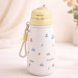 Yellow Cherry, Big Lock series, Stainless Steel Water Bottle for kids, 720ml