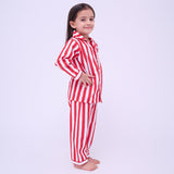 Holiday Stripes Pajama Set For Kids
