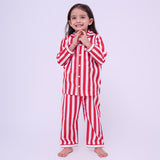 Holiday Stripes Pajama Set For Kids