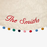 Colorful Pom Pom Tree Skirt - Ivory