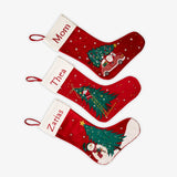 Santa With Tree Stocking