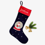 Santa Snowglobe Stocking