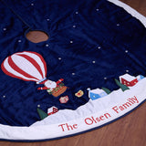 Santa's Balloon Ride Tree Skirt