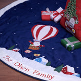 Santa's Balloon Ride Tree Skirt