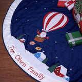 Santa's Balloon Ride Tree Skirt