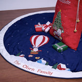 Santa's Balloon Ride Tree Skirt