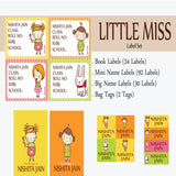 Little miss Theme Label Set