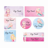 Mixed Waterproof Labels for Kids - Little Mermaid