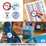 Round waterproof name labels - Little Sailor
