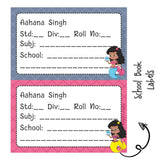 School Book Label - Little Mermaid
