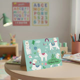 Personalised Gift Notecard - Llama Blue