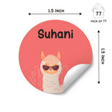Round Water Proof Label - Llama Group