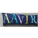 Shape Cushions- Embroidered Bolster Name Pillow