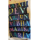 Shape Cushions- Embroidered Bolster Name Pillow