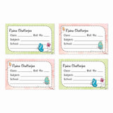 Personalized School Book Labels - Magic wings
