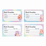 Personalized School Book Labels - Magical Mermaid