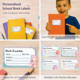 Personalized School Book Labels - Magical Mermaid