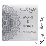 Silver Gift Tag - Mandala